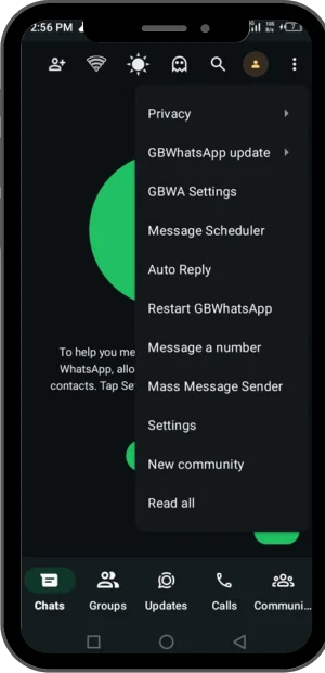 GB WhatsApp message scheduler