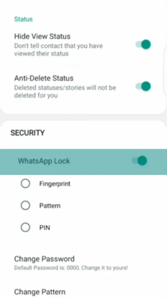 GBWhatsApp Pro App Lock