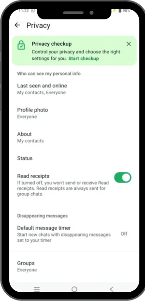 OG WhatsApp Privacy