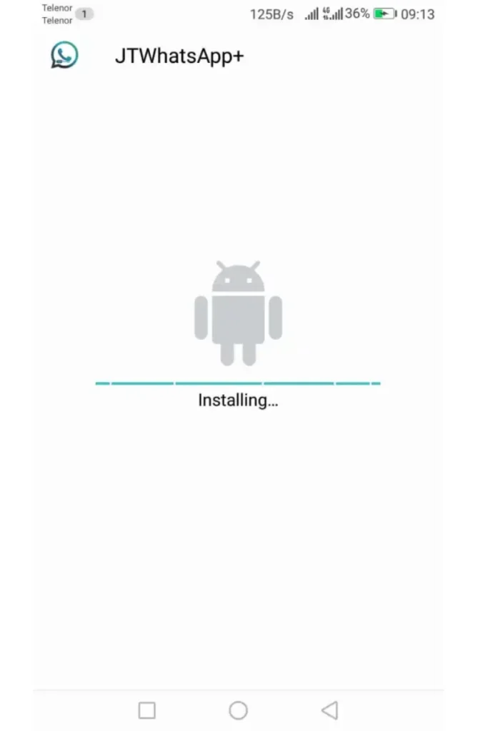 JT WhatsApp Installing File