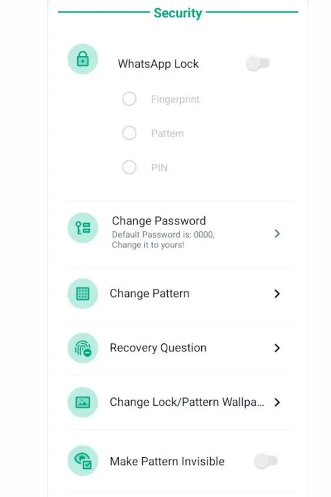 WhatsApp Plus App Lock Screen