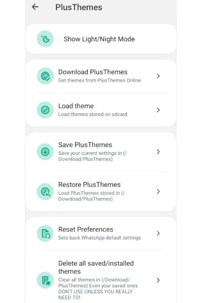 WhatsApp Plus Themes